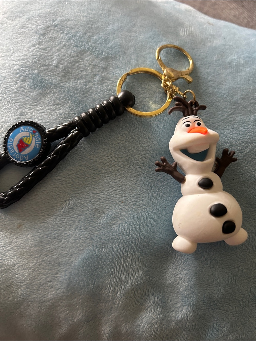 Olaf Snowman Keychain Charm - White